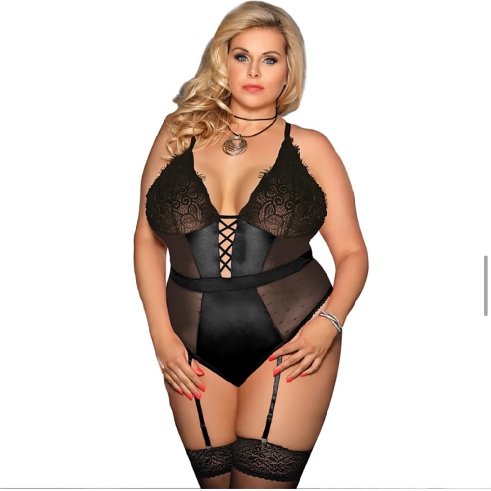 NEW Sexy plus size bodysuit womens 3XL - Picture 2 of 7
